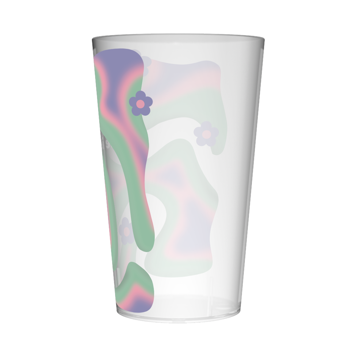 Gobelet personnalisé Tendance Fleurs Colorées 3