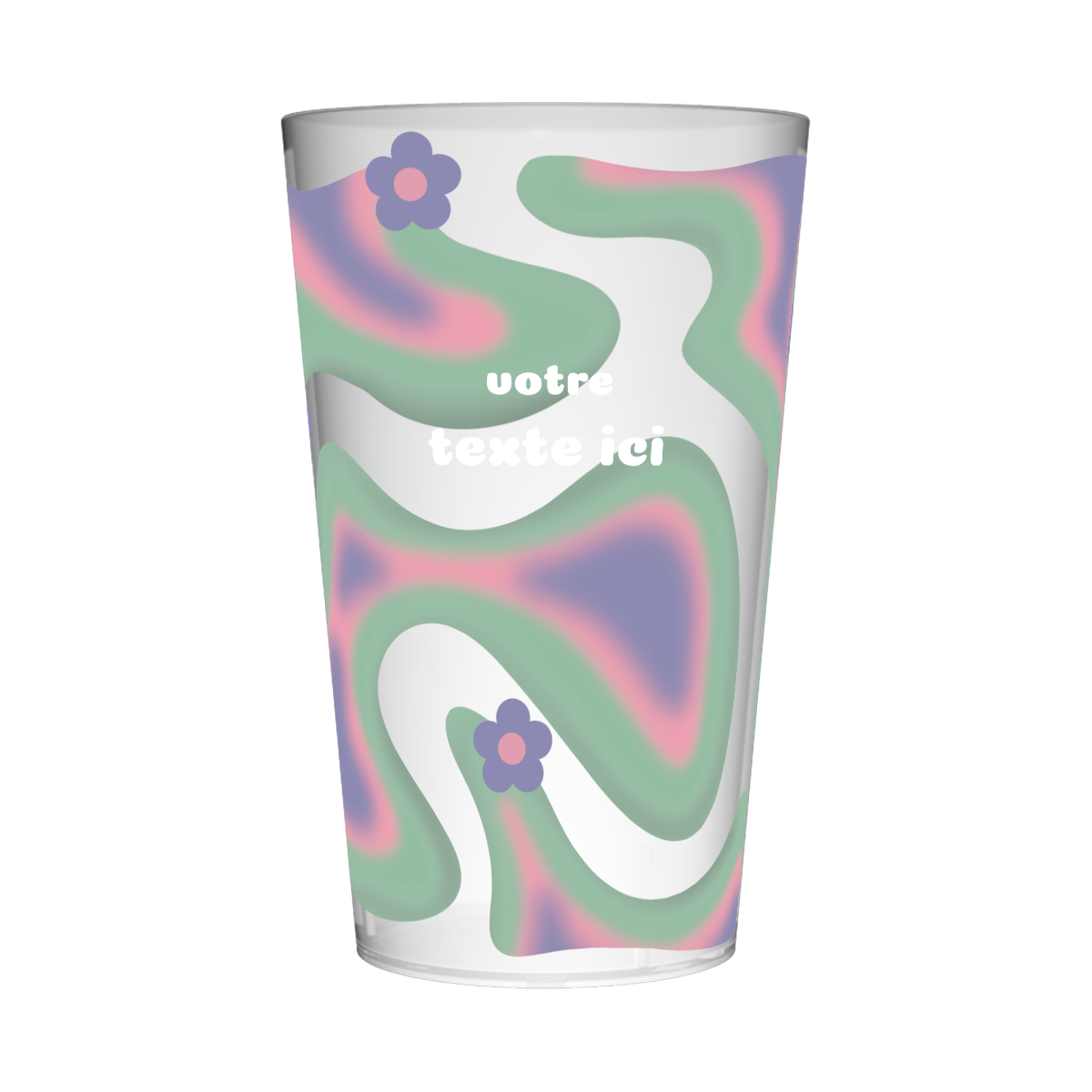 Gobelet personnalisé Tendance Fleurs Colorées