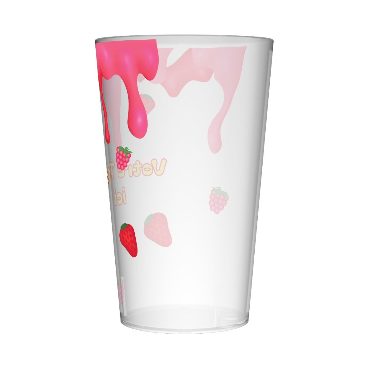 Gobelet personnalisé Tendance Fraises & Framboises 3