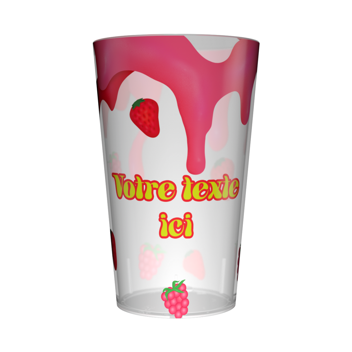 Gobelet personnalisé Tendance Fraises & Framboises