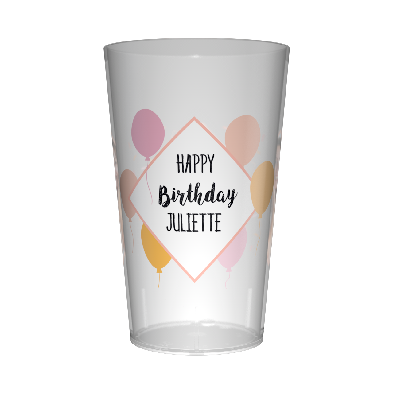 Gobelet personnalisé Anniversaire Rose & Photo