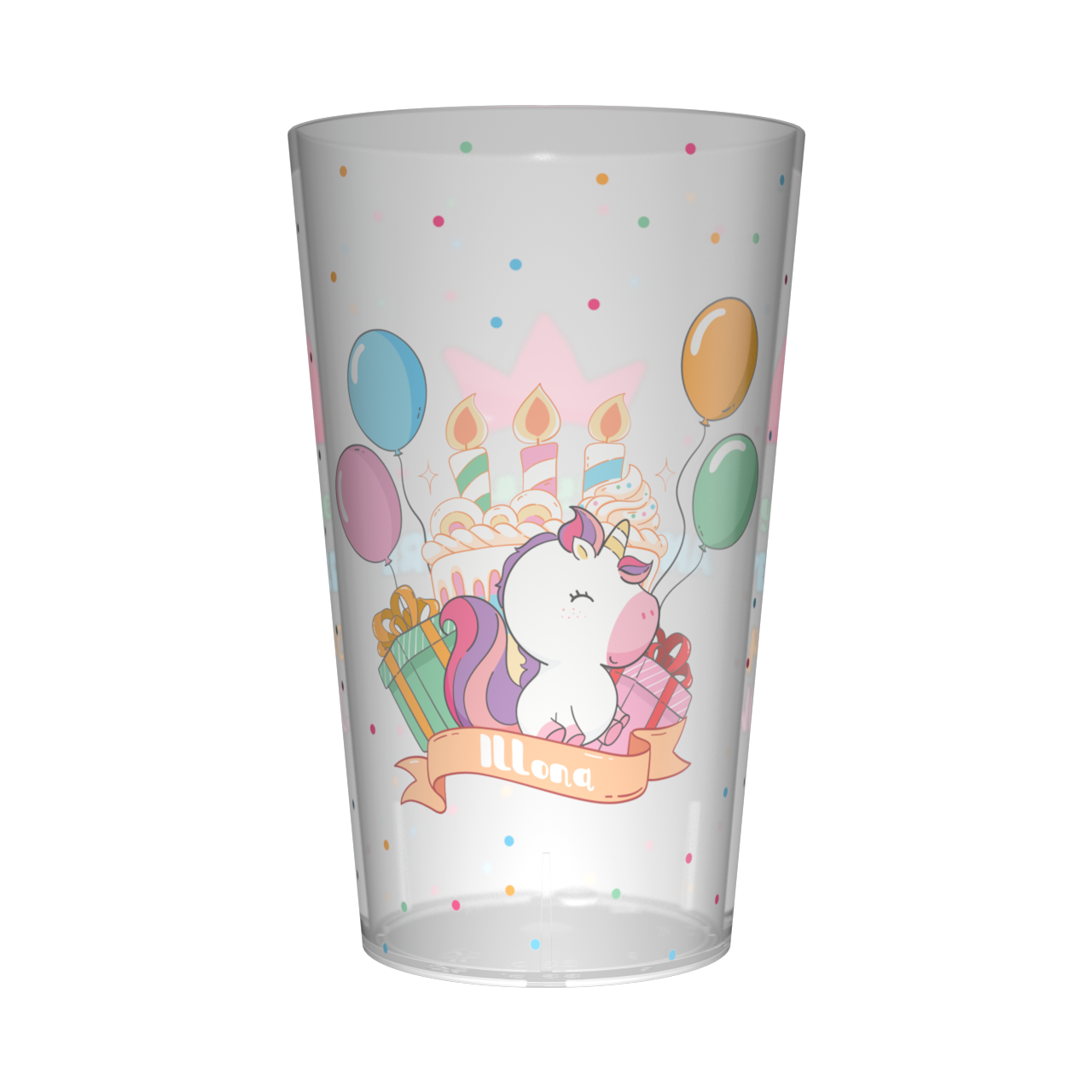 Gobelet personnalisé Anniversaire Licorne Princesse 2