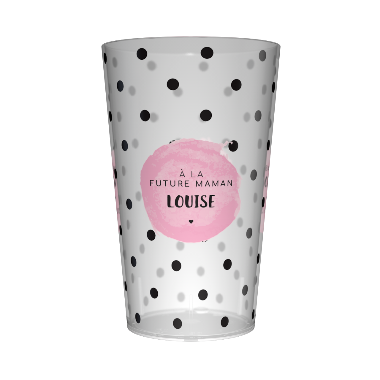 Gobelet personnalisé Baby Shower Pois