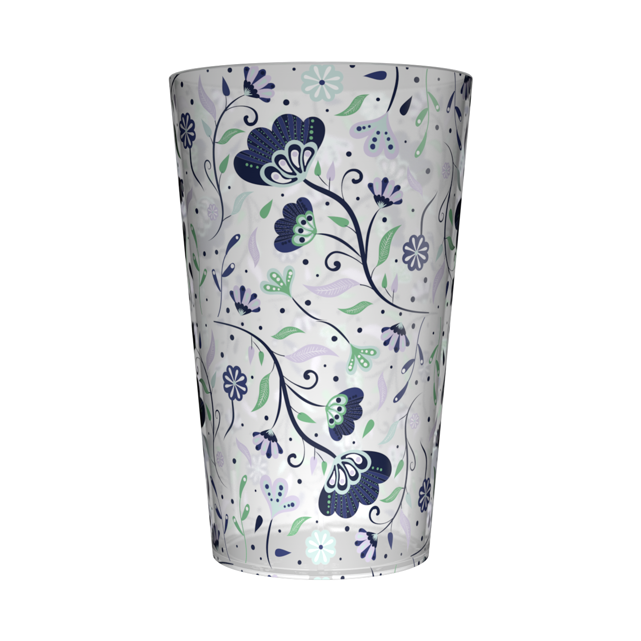 Gobelet personnalisé Déco Fleurs Bleues 2