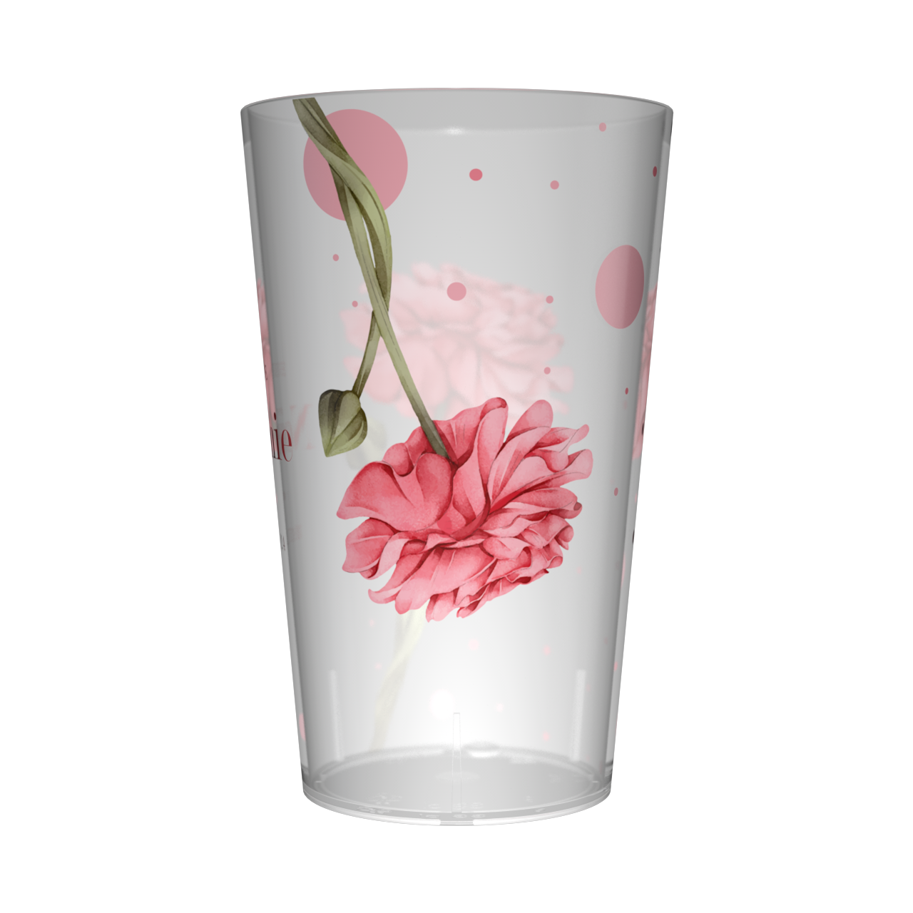 Gobelet personnalisé pour EVJF Oeillets roses 2