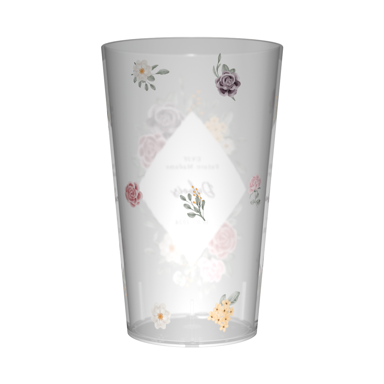 Gobelet personnalisé pour EVJF Losange & Fleurs 3