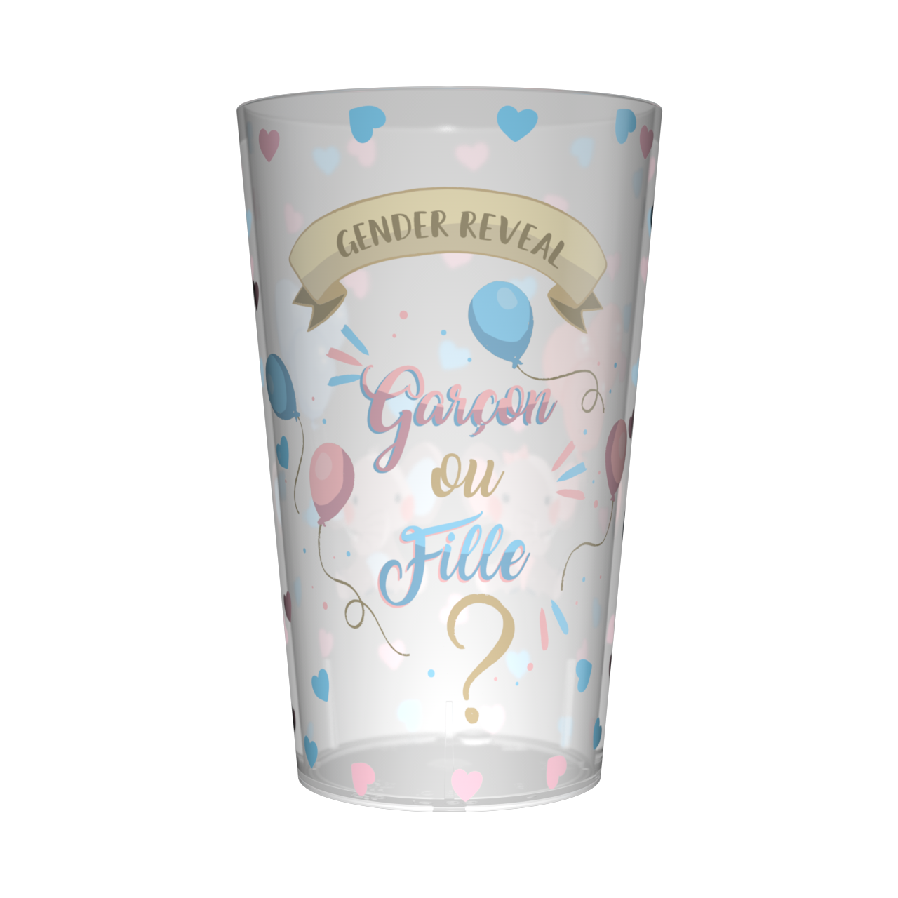 Gobelet personnalisé Gender Reveal Eléphants