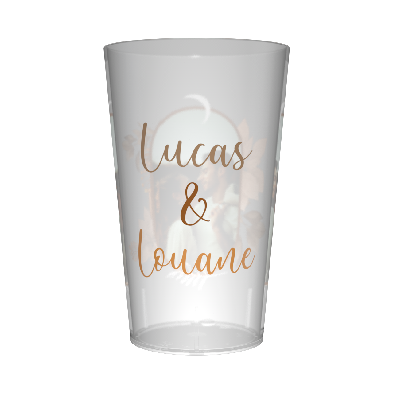 Gobelet personnalisé Mariage Photo & Feuillages 2