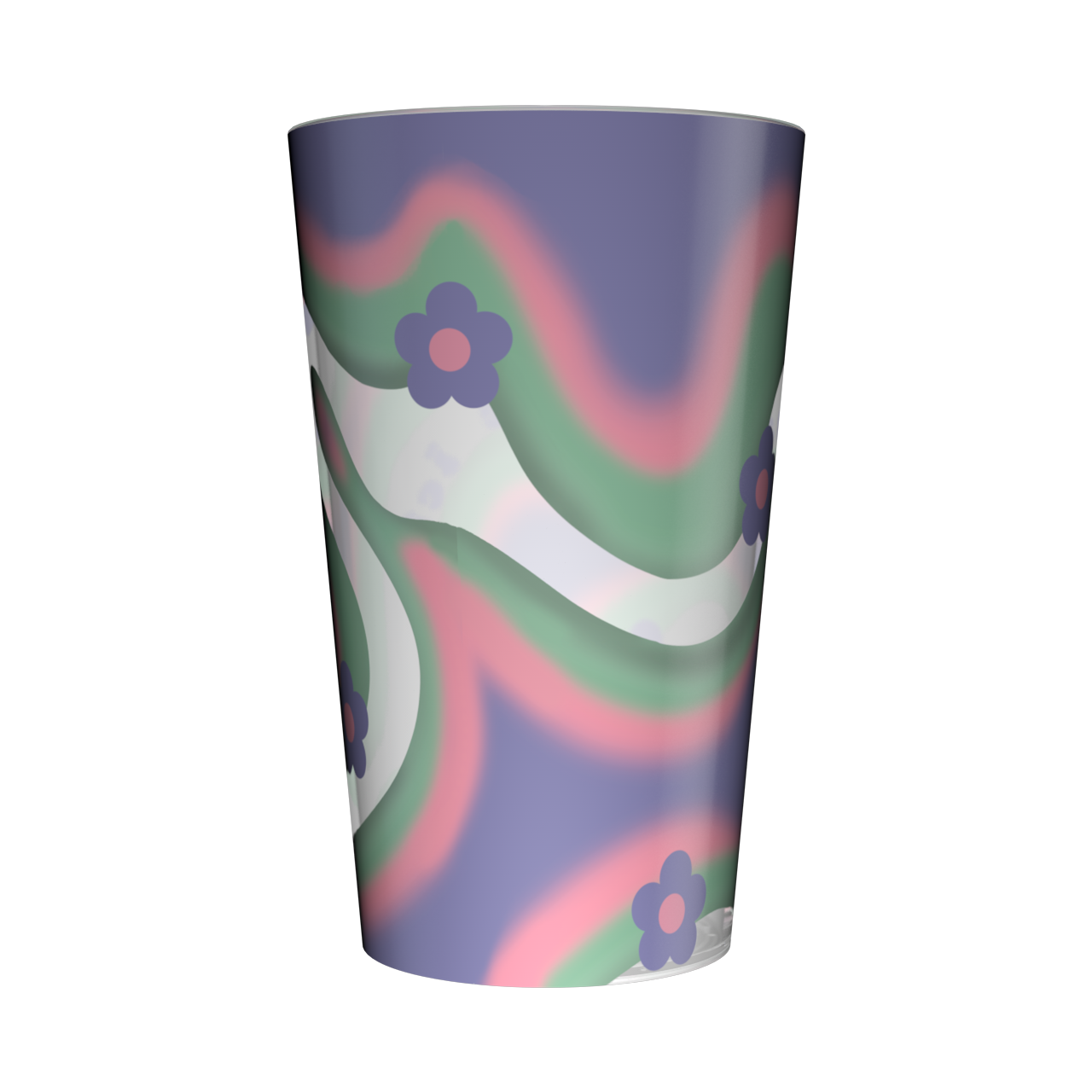 Gobelet personnalisé Tendance Fleurs Colorées 3