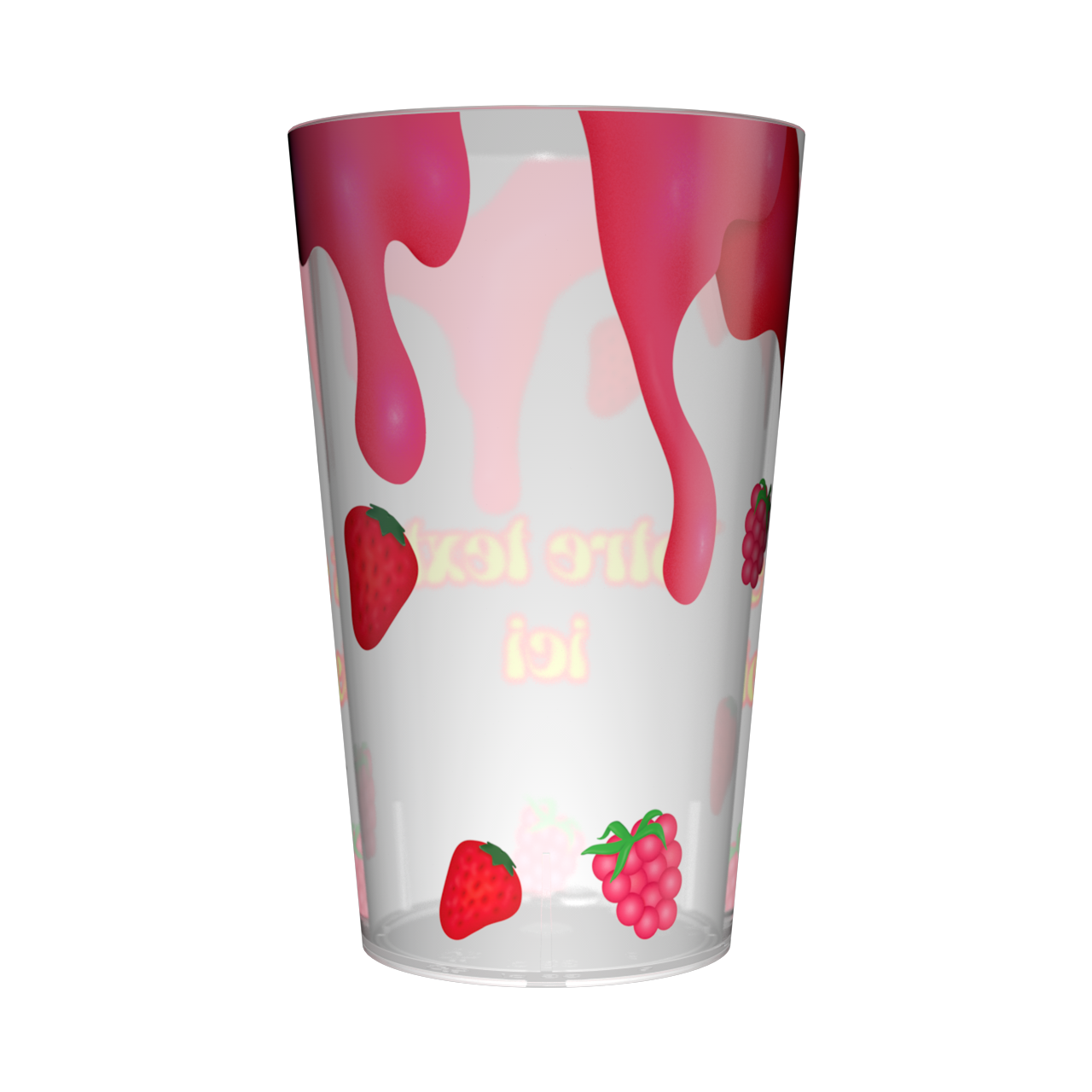 Gobelet personnalisé Tendance Fraises & Framboises 3