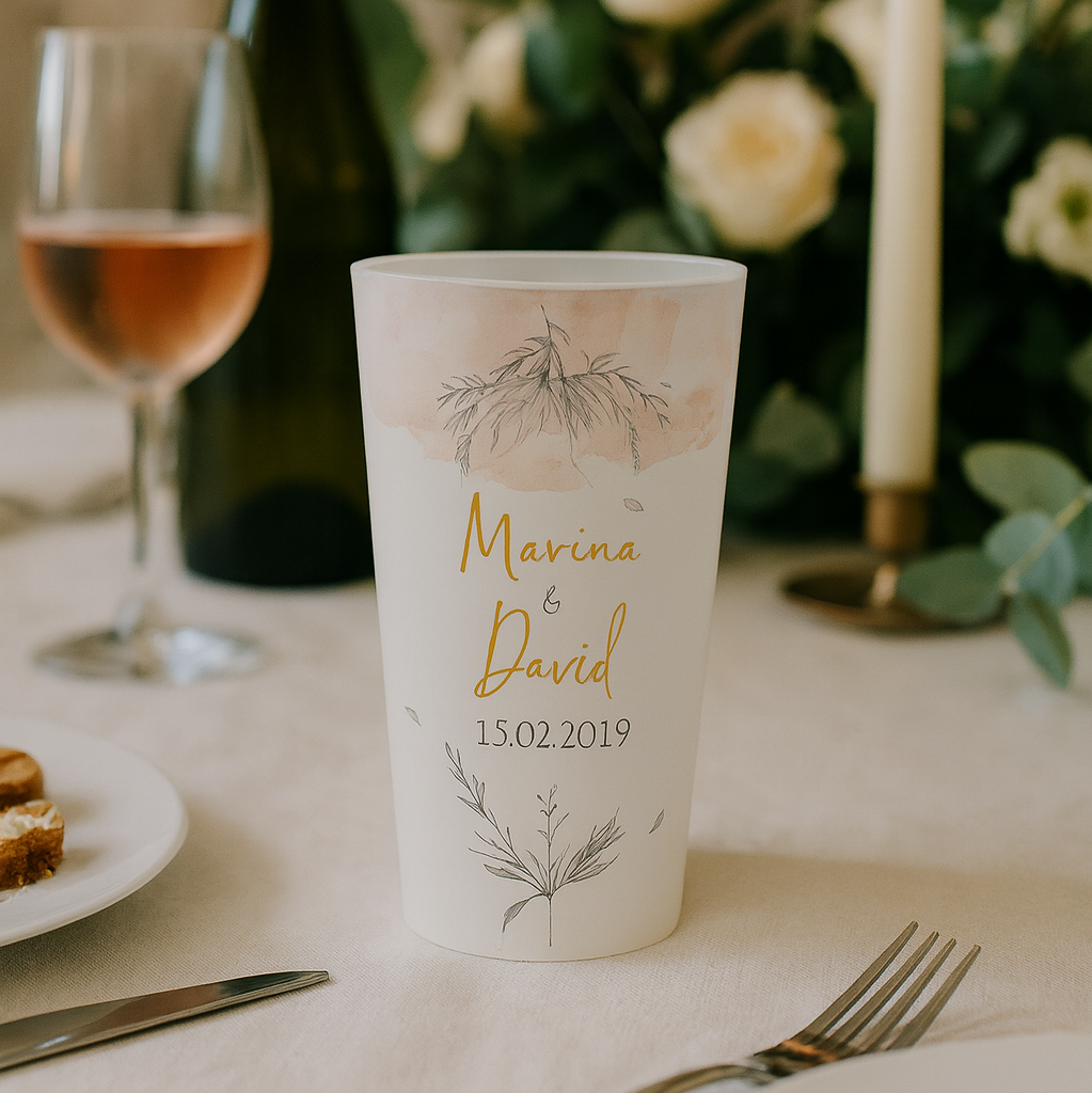 Gobelet personnalisé Mariage Bohème