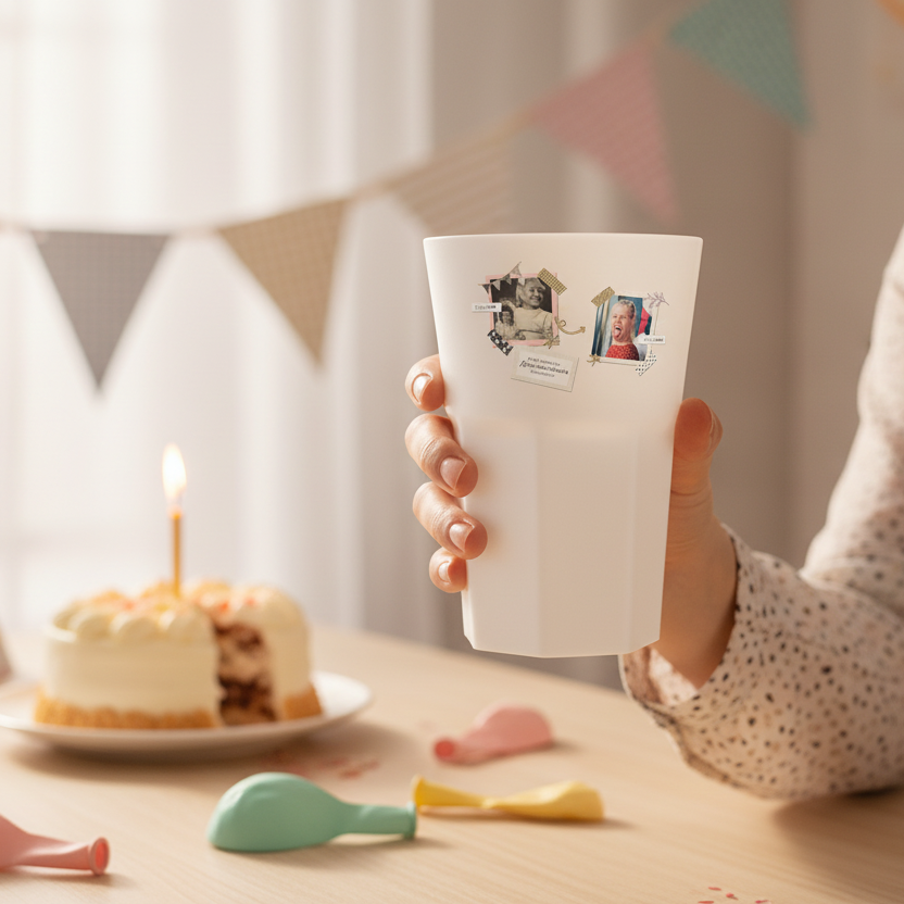 verre mojito personnalise 2 photos anniversaire ambiance