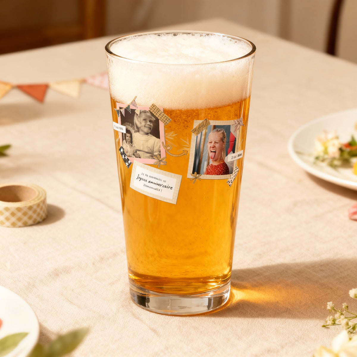 Verre à Ricard Long Personnalisé Pour Gilles - Cadeau Anniversaire Homme Message Personnalisable