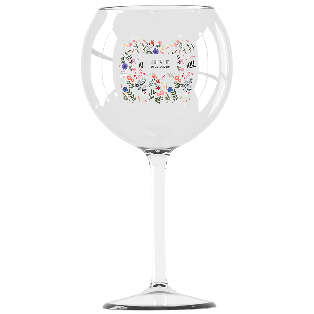 Verre piscine personnalisé Mariage Printemps