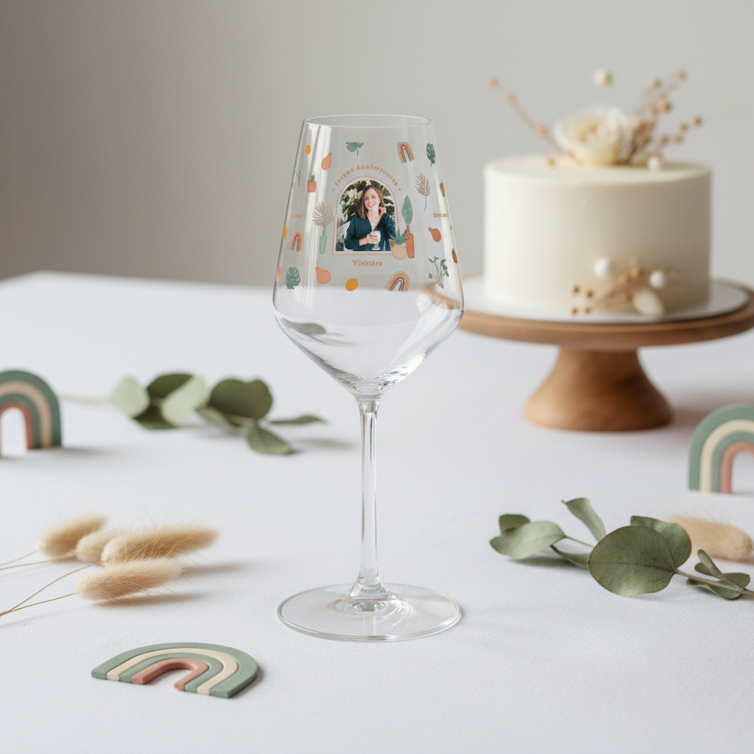 Verre à vin personnalisé Cabernet en verre