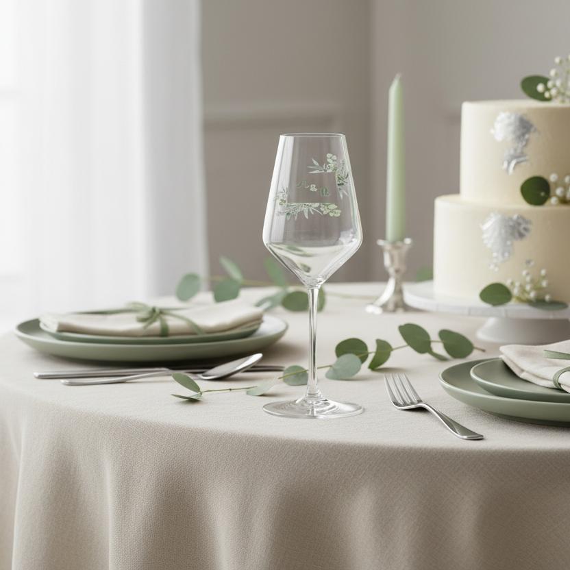 Verre à vin personnalisé Cabernet en verre