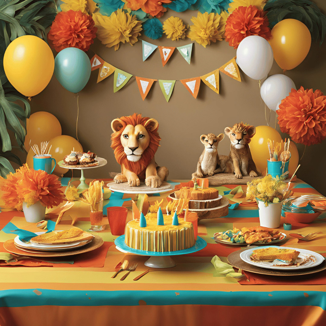 Déco d’anniversaire le Roi Lion