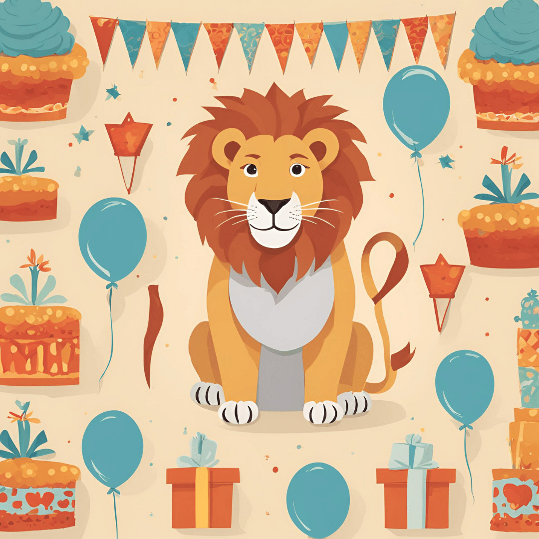 carte anniversaire Le Roi Lion