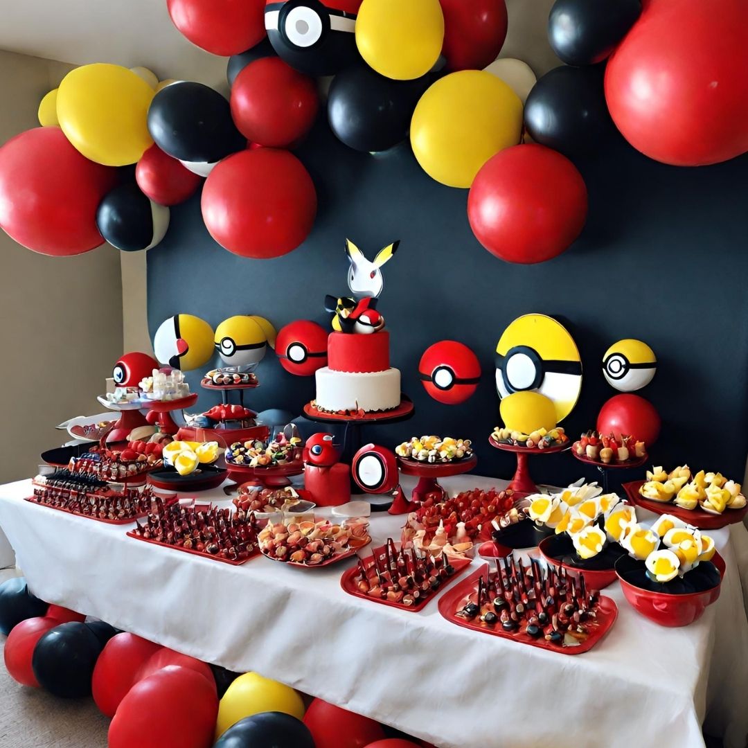 décoration pour un anniversaire Pokémon