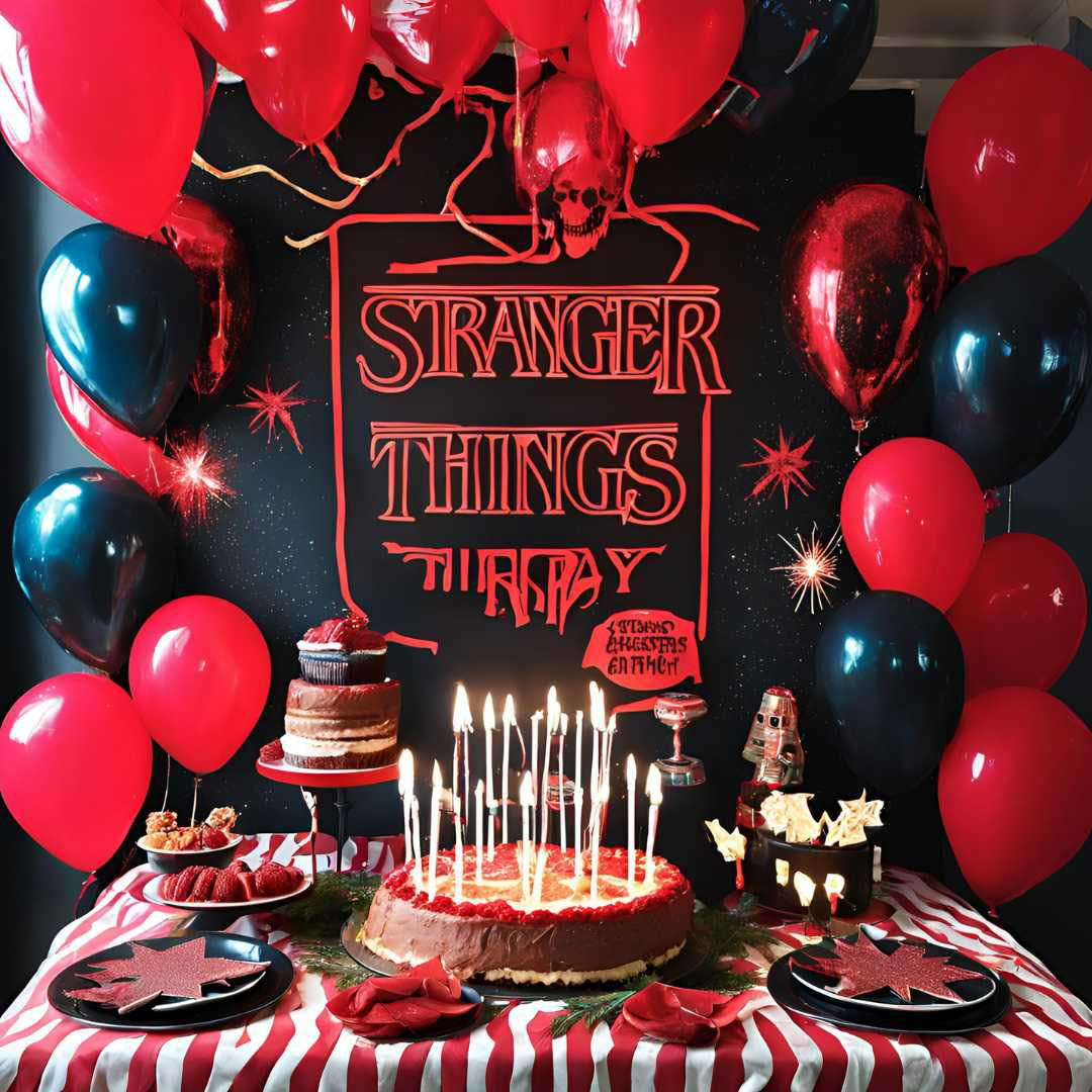 décoration pour un anniversaire stranger things