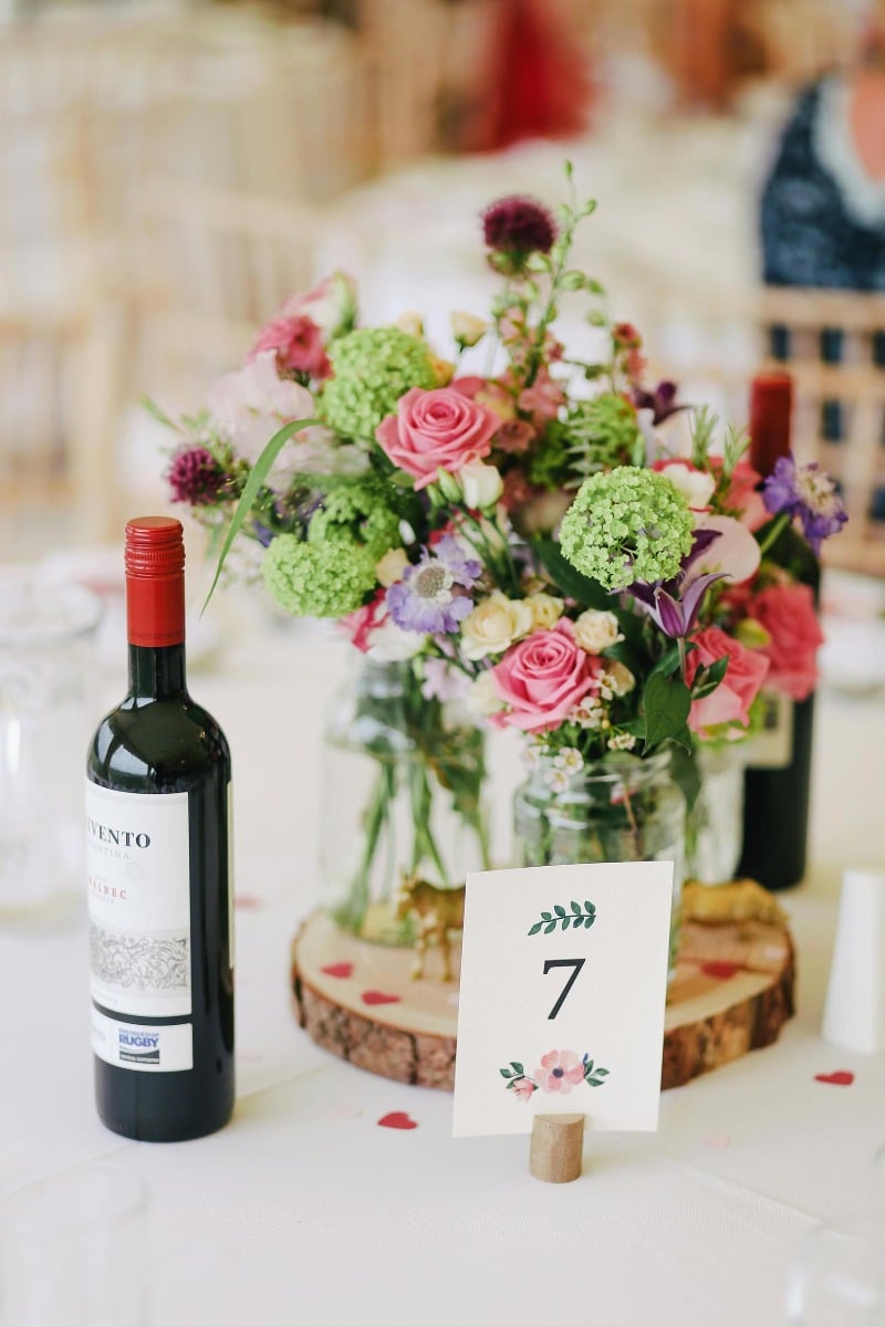 déco de table d’un petit mariage en petit comité