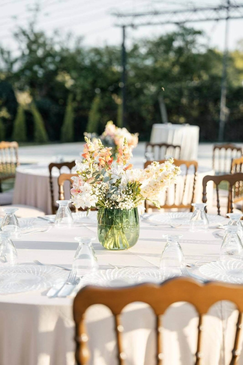 décoration de table typique d’un mariage sans enfant