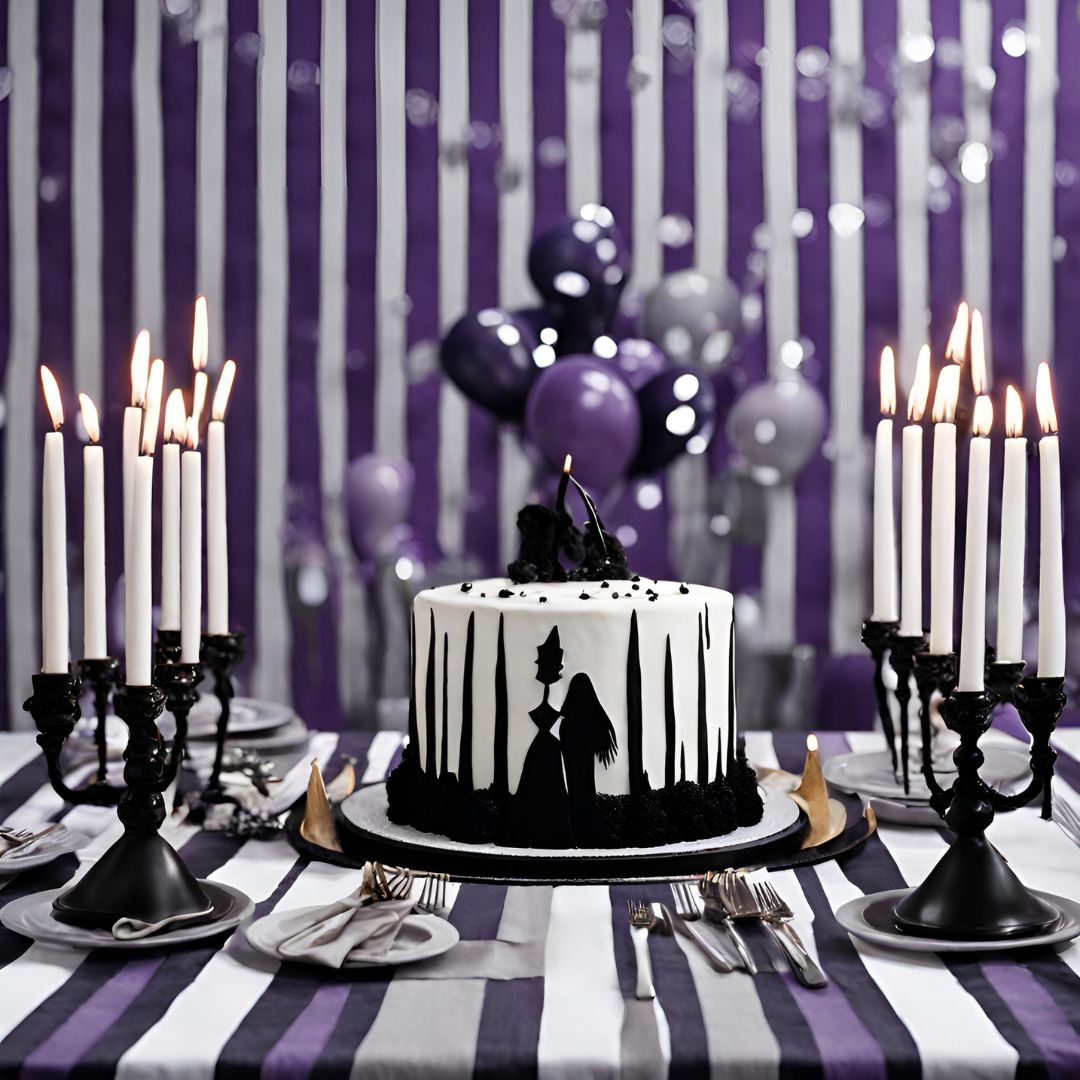 gâteau d’anniversaire Mercredi Addams