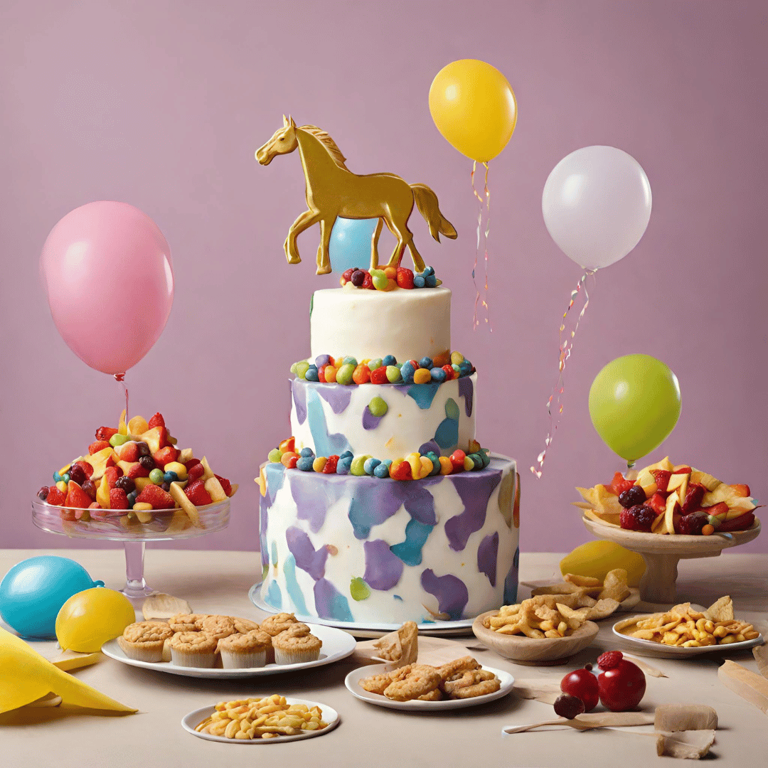 gâteau d’anniversaire cheval