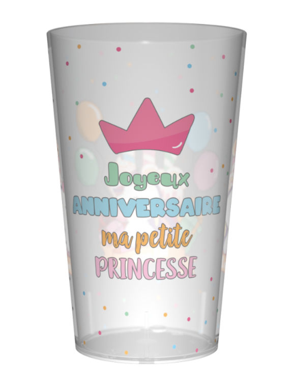 gobelet personnalisé anniversaire princesse