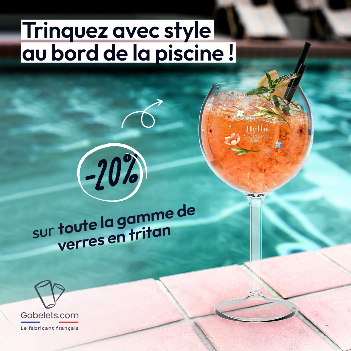 lancement des verres incassables personnalisés