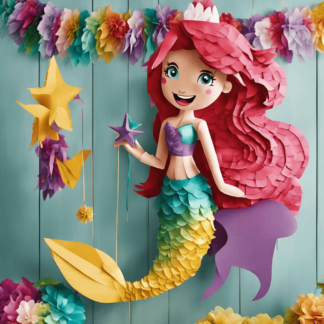 pinata pour un anniversaire ariel la petite sirène