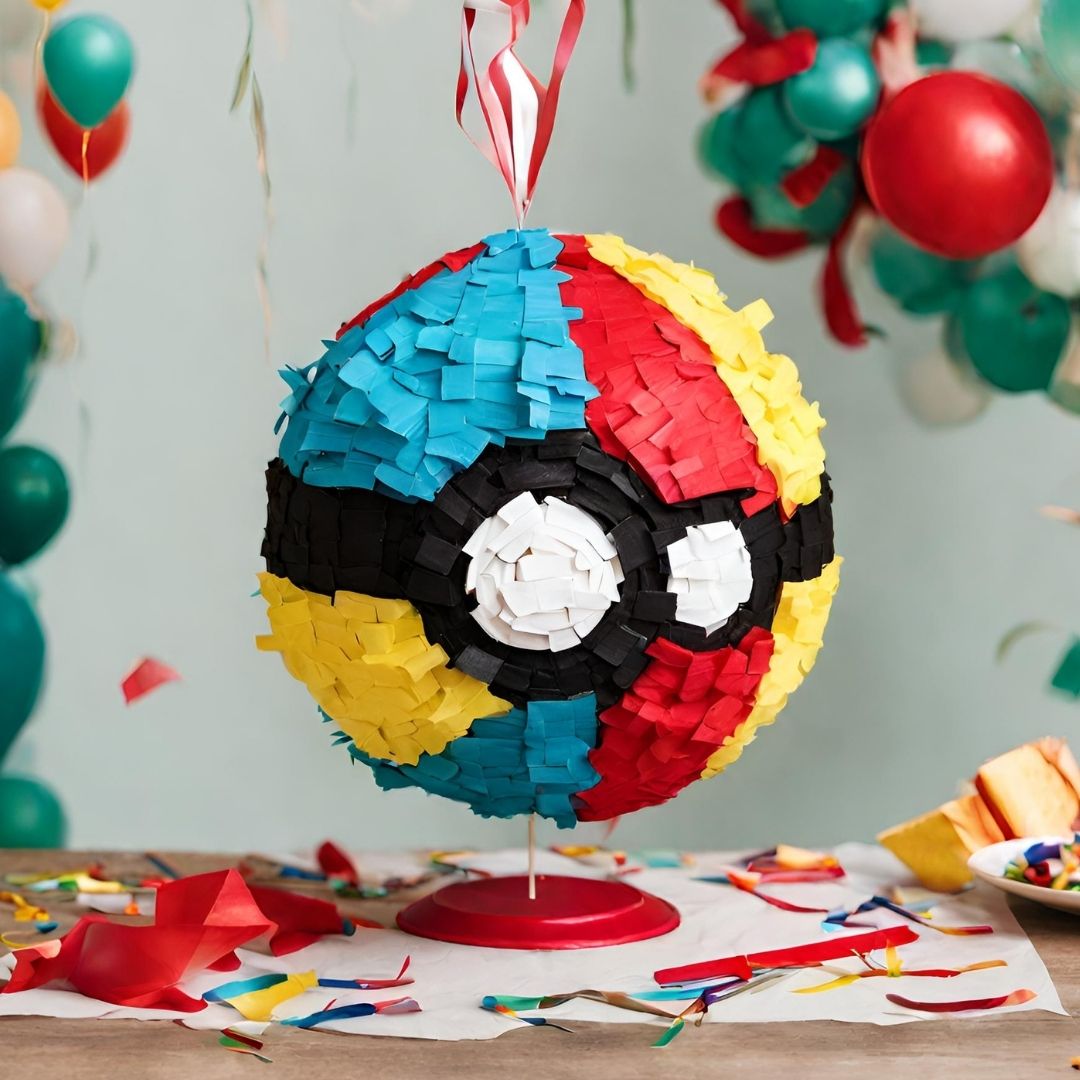 jeu pour enf pinata comme activité de jeu pour un anniversaire Pokémonant lors d’un anniversaire Pokémon