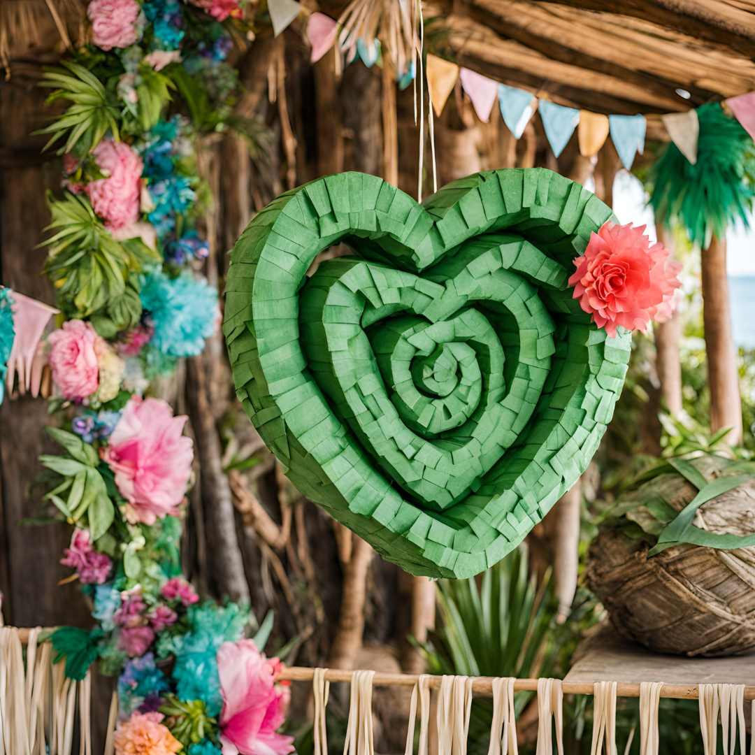 pinata coeur de Te Fiti pour un anniversaire Vaiana