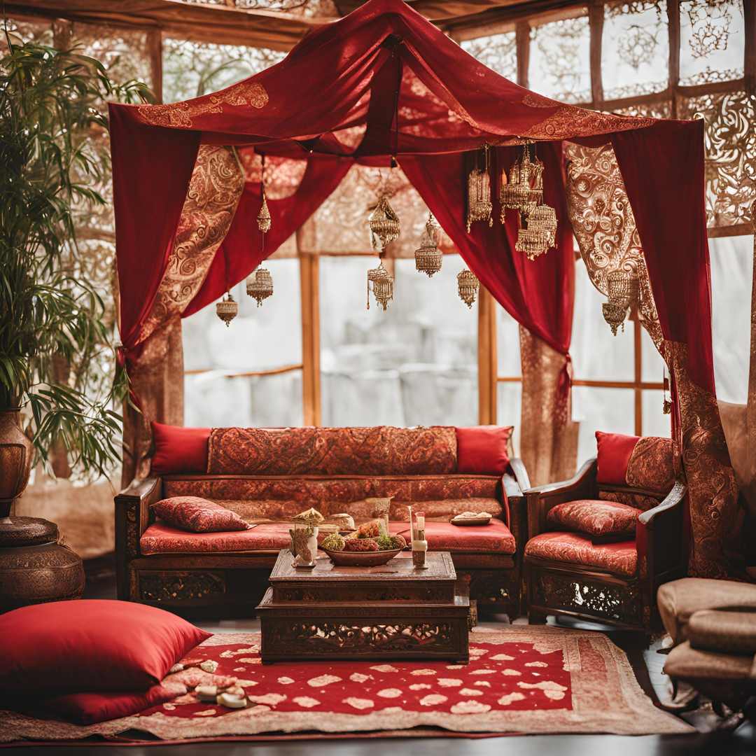 déco traditionnelle d’un mariage oriental