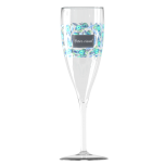 Flûte à champagne personnalisée Effervescence en plastique - Qualité photo
