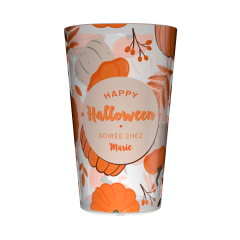Gobelet personnalisé Halloween Orange