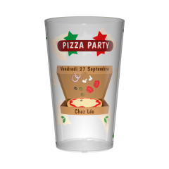 Gobelet personnalisé Soirée Pizza Party