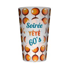 Gobelet personnalisé Soirée Yéyé