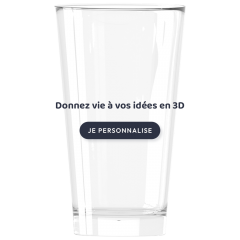 Verre à bière personnalisé en verre 37cl