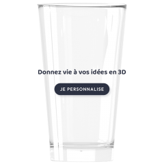 Verre à bière personnalisé en verre 58cl