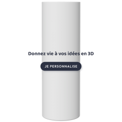 Verre tube personnalisé blanc