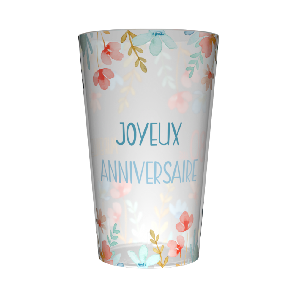 gobelet personnalisé anniversaire